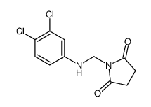 1-[(3,4-dichloroanilino)methyl]pyrrolidine-2,5-dione Structure