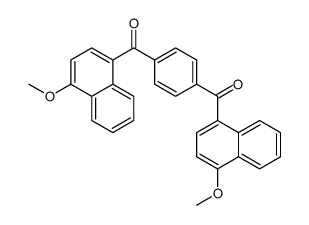 [4-(4-methoxynaphthalene-1-carbonyl)phenyl]-(4-methoxynaphthalen-1-yl)methanone结构式