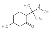 2-[2-(hydroxyamino)propan-2-yl]-5-methyl-cyclohexan-1-one结构式