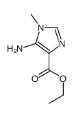 5-氨基-1-甲基-1H-咪唑-4-羧酸乙酯结构式