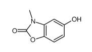 5-羟基-3-甲基-1,3-苯并噁唑-2(3H)-酮结构式