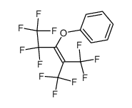 3,3,3-trifluoro-1-pentafluoroethyl-2-trifluoromethylpropenyloxybenzene结构式