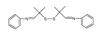 2,2'-disulfanediylbis(2-methyl-N-phenylpropan-1-imine) Structure