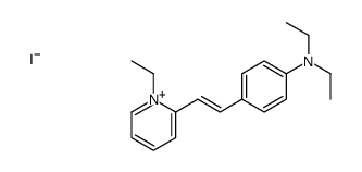 2-[2-[4-(diethylamino)phenyl]vinyl]-1-ethylpyridinium iodide Structure