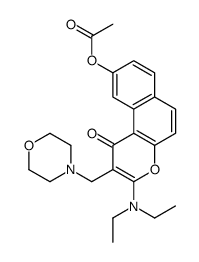 [3-(diethylamino)-2-(morpholin-4-ylmethyl)-1-oxobenzo[f]chromen-9-yl] acetate结构式