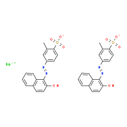 barium bis[4-[(2-hydroxy-1-naphthyl)azo]-2-methylbenzenesulphonate] structure