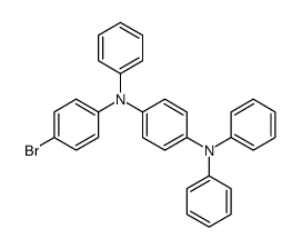 4-N-(4-bromophenyl)-1-N,1-N,4-N-triphenylbenzene-1,4-diamine结构式