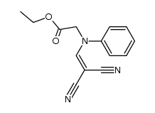 ethyl 2-((2,2-dicyanovinyl)(phenyl)amino)acetate Structure