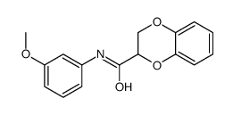 N-(3-methoxyphenyl)-2,3-dihydro-1,4-benzodioxine-3-carboxamide Structure