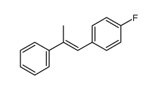 1-fluoro-4-(2-phenylprop-1-en-1-yl)benzene结构式