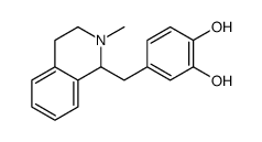 4-[(2-methyl-3,4-dihydro-1H-isoquinolin-1-yl)methyl]benzene-1,2-diol Structure