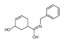N-苄基-5-羟基-3-环己烯羧酰胺结构式