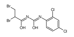2,3-dibromo-N-[(2,4-dichlorophenyl)carbamoyl]propanamide结构式