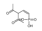 (3-acetyl-4-oxopent-1-enyl)phosphonic acid Structure