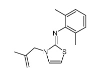 (2,6-dimethyl-phenyl)-[3-(2-methyl-allyl)-3H-thiazol-2-ylidene]-amine Structure