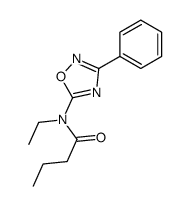 N-ethyl-N-(3-phenyl-1,2,4-oxadiazol-5-yl)butanamide结构式
