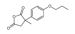 3-methyl-3-(4-propoxyphenyl)oxolane-2,5-dione结构式