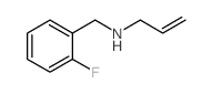 烯丙基-(2-氟-苄基)-胺结构式