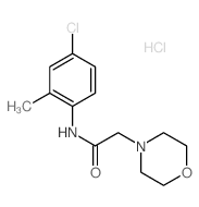 N-(4-chloro-2-methyl-phenyl)-2-morpholin-4-yl-acetamide结构式