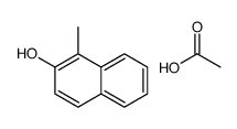 acetic acid,1-methylnaphthalen-2-ol Structure