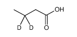 butyric-3,3-d2 acid Structure