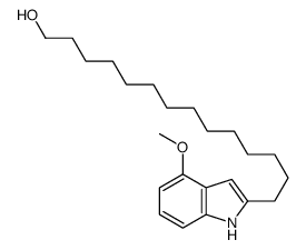 14-(4-methoxy-1H-indol-2-yl)tetradecan-1-ol Structure