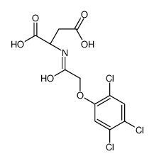 (2S)-2-[[2-(2,4,5-trichlorophenoxy)acetyl]amino]butanedioic acid Structure