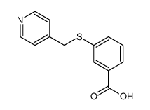 3-(pyridin-4-ylmethylsulfanyl)benzoic acid Structure