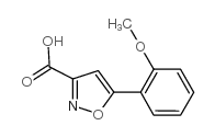 5-(2-甲氧基苯基)异噁唑-3-羧酸结构式