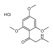 2-(methylamino)-1-(2,4,6-trimethoxyphenyl)ethanone,hydrochloride Structure