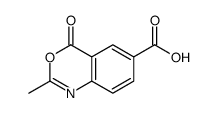 2-METHYL-4-OXO-4H-3,1-BENZOXAZINE-6-CARBOXYLIC ACID结构式