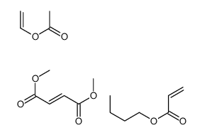 butyl prop-2-enoate,dimethyl (Z)-but-2-enedioate,ethenyl acetate Structure