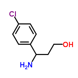 3-氨基-3-(4-氯苯基)-1-丙醇结构式