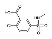 2-chloro-5-(methylsulphamoyl)benzoic acid Structure