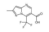 2-methyl-7-(trifluoromethyl)pyrazolo[1,5-a]pyrimidine-6-carboxylic acid结构式