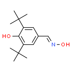 (E)-3,5-DI-TERT-BUTYL-4-HYDROXYBENZALDEHYDE OXIME Structure