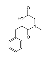 2-[methyl(3-phenylpropanoyl)amino]acetic acid结构式