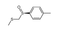 (-)-(S)-p-tolyl methylthiomethyl sulfoxide结构式