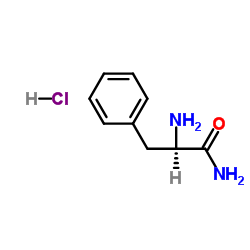 D-苯丙氨酰胺盐酸盐结构式