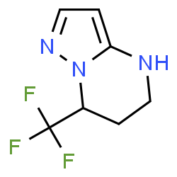7-TRIFLUOROMETHYL-4,5,6,7-TETRAHYDRO-PYRAZOLO[1,5-A]PYRIMIDINE结构式