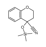 4-(trimethylsilyloxy)chroman-4-carbonitrile结构式