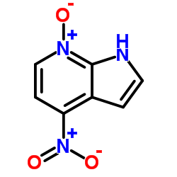 4-硝基-1H-吡咯并[2,3-B]吡啶-7-氧化物结构式