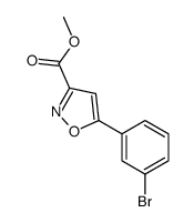 5-(3-溴苯基)异噁唑-3-甲酸甲酯结构式