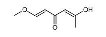 (1E)-5-hydroxy-1-methoxyhexa-1,4-dien-3-one结构式