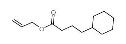 环己基丁酸烯丙酯结构式