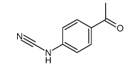 Cyanamide, (4-acetylphenyl)- (9CI)结构式