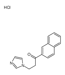 3-imidazol-1-yl-1-naphthalen-2-ylpropan-1-one,hydrochloride结构式