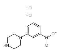 1-(3-硝基苯基)-哌嗪双盐酸盐结构式