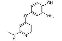 2-amino-4-(2-methylamino-pyrimidin-4-yloxy)-phenol Structure