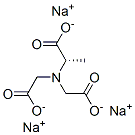 L-Alanine,N,N-bis(carboxymethyl)-,sodium salt Structure